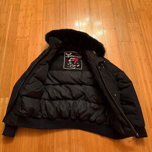 Moose knuckles GOLD BALLISTIC BOMBER FUR Black